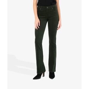 Kut From The Kloth Black Karen Corduroy Cord Baby Bootcut Pants Jeans 14